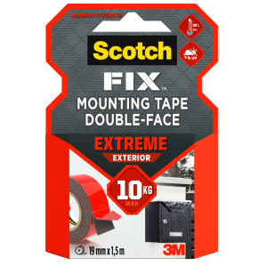 3M SCOTCH EXTREME NASTRO BIADESIVO EXTRA FORTE GRIGIO 19MMx1.5M